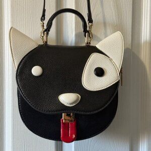 Ameiliyar Black & White Dog Novelty Purse Crossbody Bag